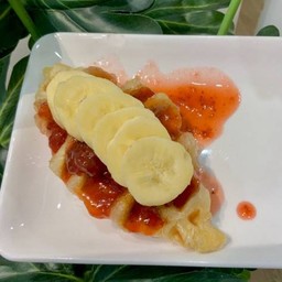 ครอฟเฟิล สตรอว์เบอร์รี่กล้วย