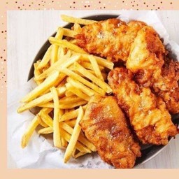 Chick & Chips สันในไก่ทอด + เฟรนซ์ฟรายส์  เลือกซอสไก่ทอดได้ !