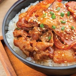 อันซันย่าง (ข้าวหน้าหมูย่างเกาหลี) ถนนเพชรบุรีตัดใหม่
