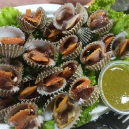 หอยแครงลวก