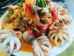 ตำปลาหมึก ปูปลาร้า