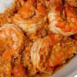 (กับข้าว) กุ้งผัดซอสมันกุ้ง