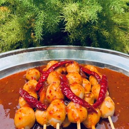 ลูกชิ้นปิ้ง หมูแท้ๆ แบบ7ไม้