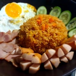 ข้าวผัดอเมริกัน (ไม่มีผัก)