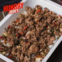 ข้าวหน้าเนื้อผัดพริกเสฉวน