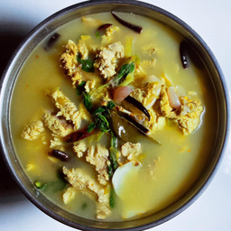 ต้มยำไข่ปลาอินทรีย์