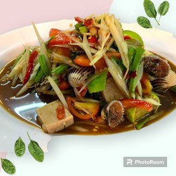 ตำหมูยอหอยแครง