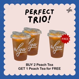 Iced Peach Tea Buy 2 Get 1 Free