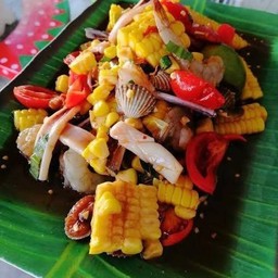 ตำข้าวโพดโคตรทะเล!!!