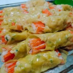 ขนมจีบต้มๆส้ปูอัดหมูสับ