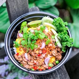 ไข่ข้นไก่สับกระเทียมทรงเครื่อง