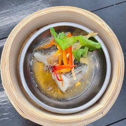 ปลากระพงนึ่งซีอิ้ว