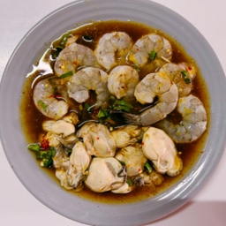 2สหาย(กุ้ง/รม)ยำปลาร้า