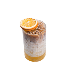 Iced café orange latte ลาเต้ส้มเย็น