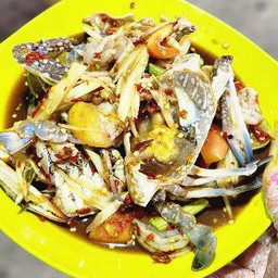 ส้มตำปูม้า+ก้งสด