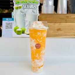 ส้มแมนดารินสมูทตี้ โยเกิร์ต ( Orange Smoothie Yogurt )