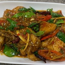 หมูป่าผัดเผ็ด