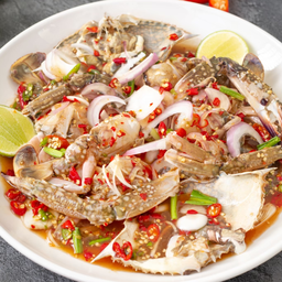 ยำปูม้าสด Fresh Blue Crab Salad