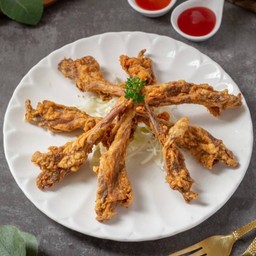 ปากเป็ดทอด Deep fried duck beaks