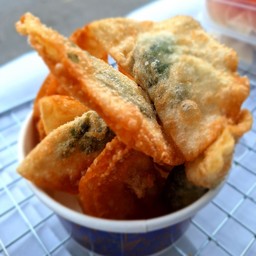 เกี๊ยวผักโขมชีส