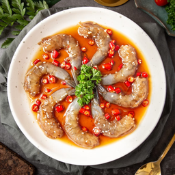 กุ้งดองซอสเกาหลี Korean soy sauce marinated shrimp