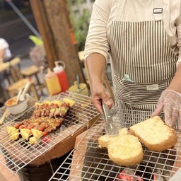 ปังปิ้งย่างเตาถ่าน หอมม้ากก