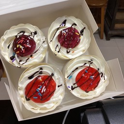 คัพเค้กมะพร้าวอ่อน 4 ถ้วย