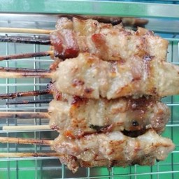 หมูปิ้งโบราน ไม้เล็ก 10 ไม้ ฟรี 1