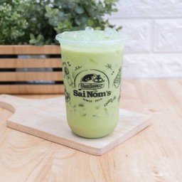 ชาเขียวนมสด เย็น Iced Green Tea