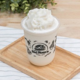 นมสดคาราเมล ปั่น Caramel Milk Smoothie 