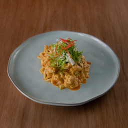 Prawns Curry Powder Lava Eggs Spaghetti