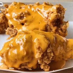 น่องไก่กรอบบาบีคิวราดชีส