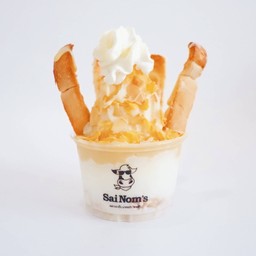 ปังโคตรนัว Mini Milk Shaved Ice with Icy Bread