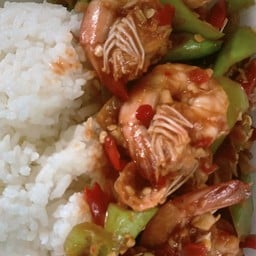 ข้าวพริกหยวกกุ้ง