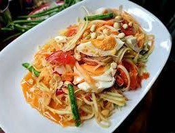 ส้มตำไทยไข่เค็ม