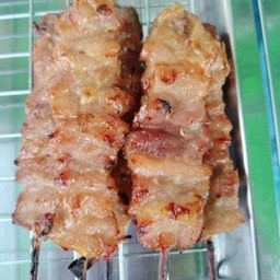 หมูปิิ้งโบราณ ไม้ใหญ่ 10ไม้ ฟรี 1