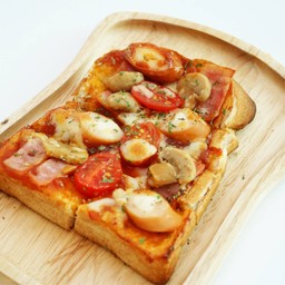 ปังปิ้งพิซซ่ามิกซ์ Pizza Mixed Cheese Toast 