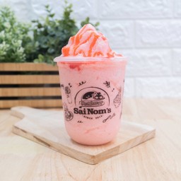 โยเกิร์ตสดปั่นสตอเบอรี่ Strawberry Yoghurt Smoothie