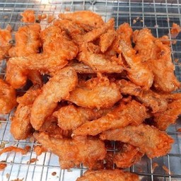 ข้าวหมูทอดน้ำจิ้มแจ่ว