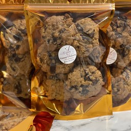 คุกกี้ดาร์กช๊อก สูตรเจ วีแกน ใส่ข้าวโอ๊ต