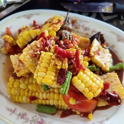 ตำข้าวโพดกุ้งสด