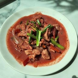 สามชั้นผัดเต้าหู้