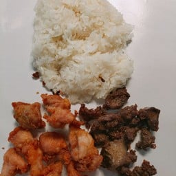 ข้าวห่อ เนื้อไก่+ตับ