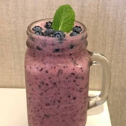 บลูเบอรี่นมสดปั่น