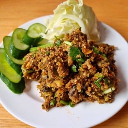 [อร่อยซ่ากับโค้ก] ลาบปลาดุก +  โค้ก ไม่มีน้ำตาล (กระป๋อง)
