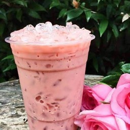 ชากุหลาบ น้ำมะพร้าวนมสด