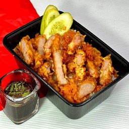 ข้าวหมูทอด