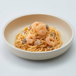 สปาเก็ตตี้ครีมไข่กุ้ง [DMN]