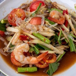 ตำป1  (กุ้งสุก+เส้นแก้ว)