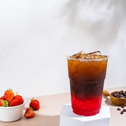 กาแฟดำและสตอเบอรี่